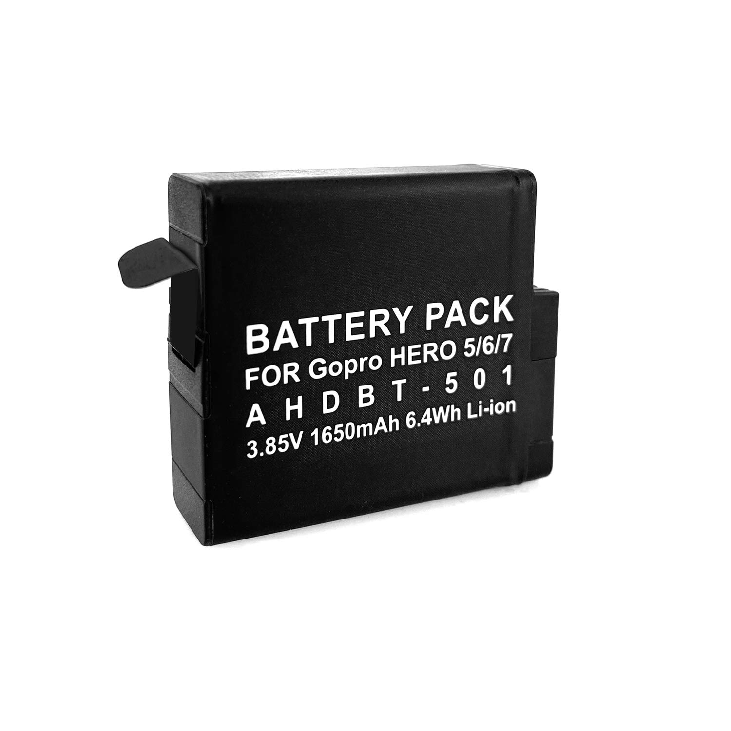 2 Pack Replacement Batteries AHDBT-501 for GoPro Hero 5/6/7 Silver & Black Edition - Includes Microfiber Cloth - Perfect for Travel, Vlogging & Outdoor Adventures