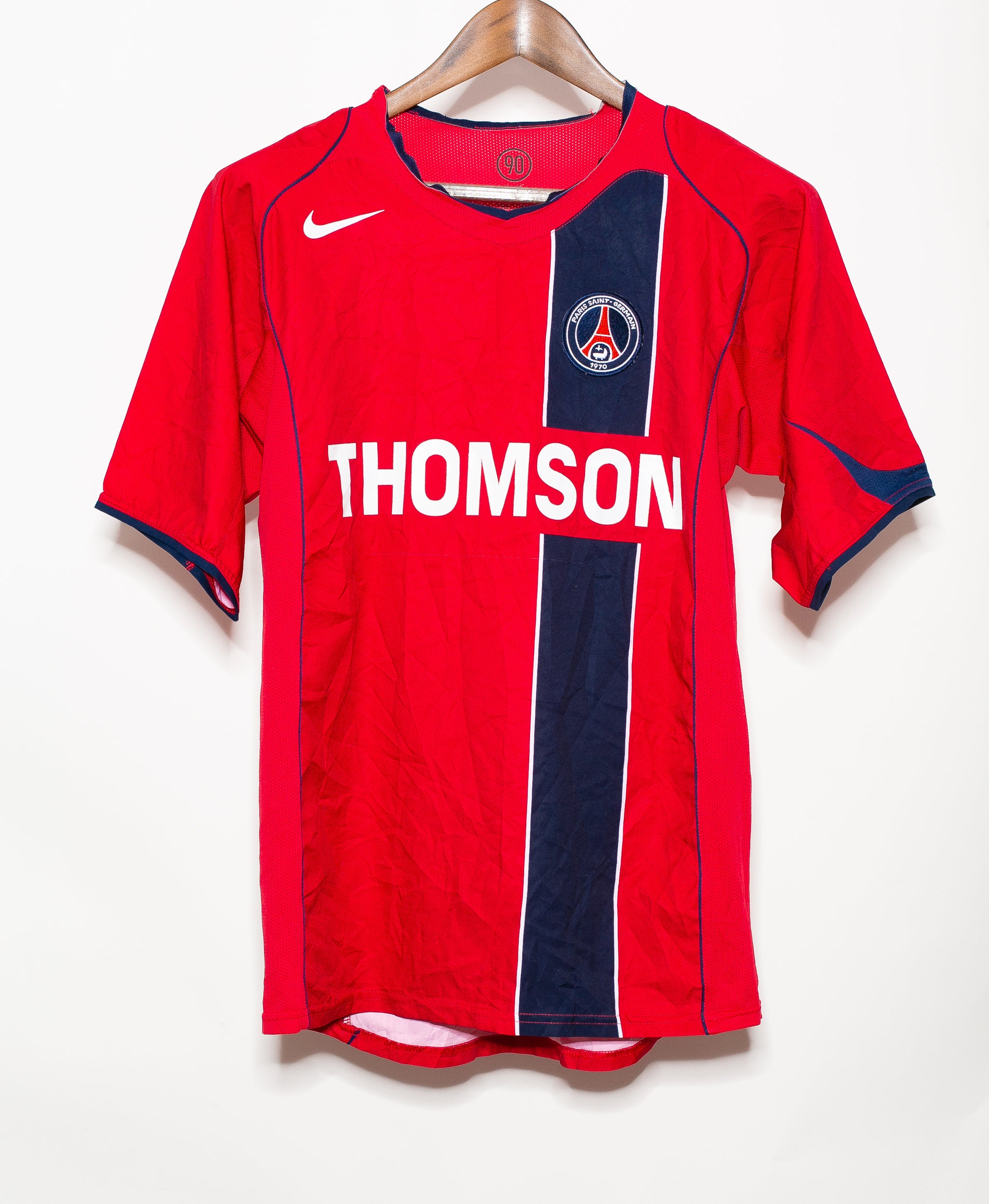2004 Paris Saint-Germain PSG Away Soccer Jersey Size S - Vintage Football Shirt for Fans & Collectors - Perfect for Matches, Gifts & Memorabilia