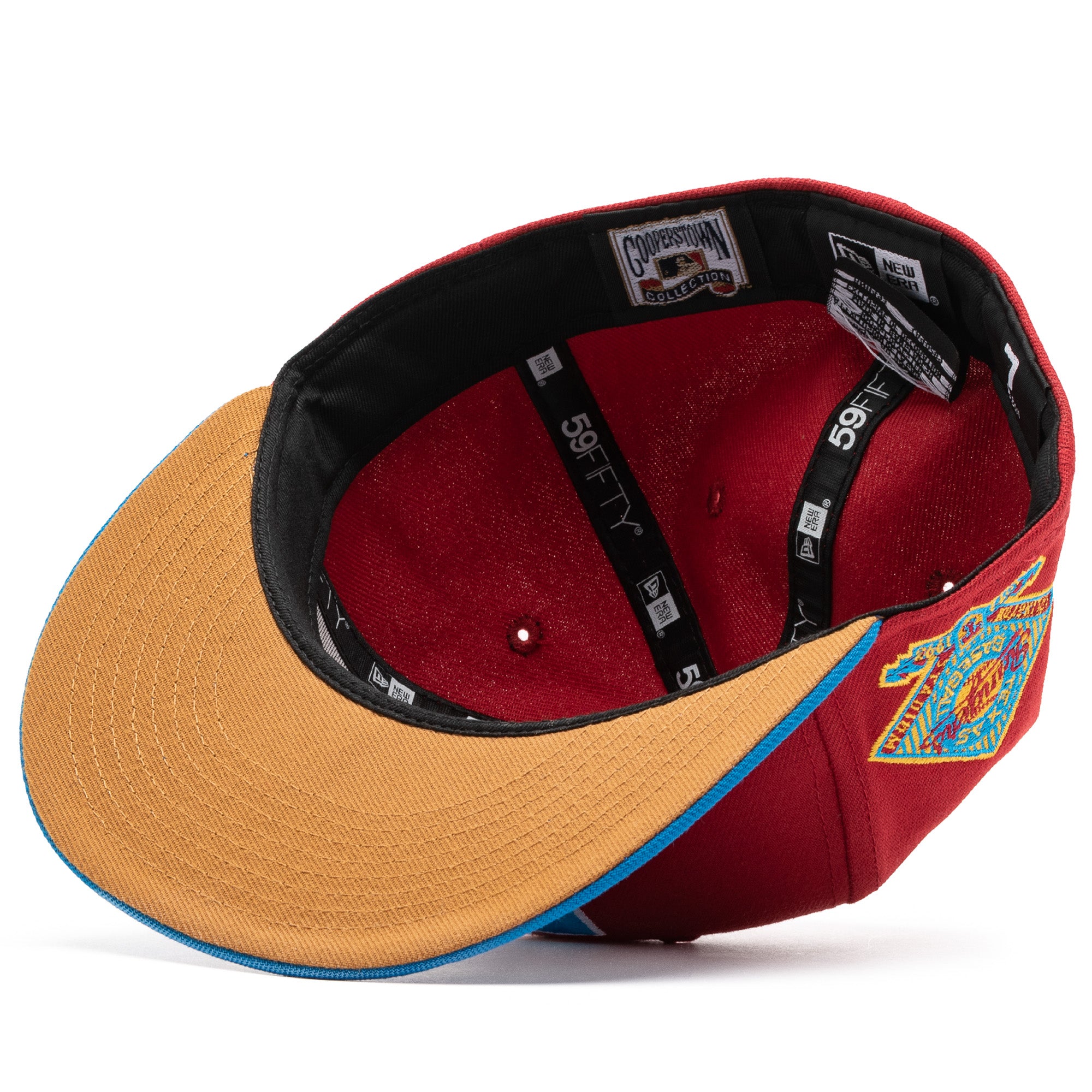 New Era x Politics Texas Rangers 59FIFTY Fitted Hat - Pinot Red/Cardinal Blue - Official MLB Baseball Cap for Men & Women - Perfect for Rangers Games, Sports Events & Streetwear Fashion