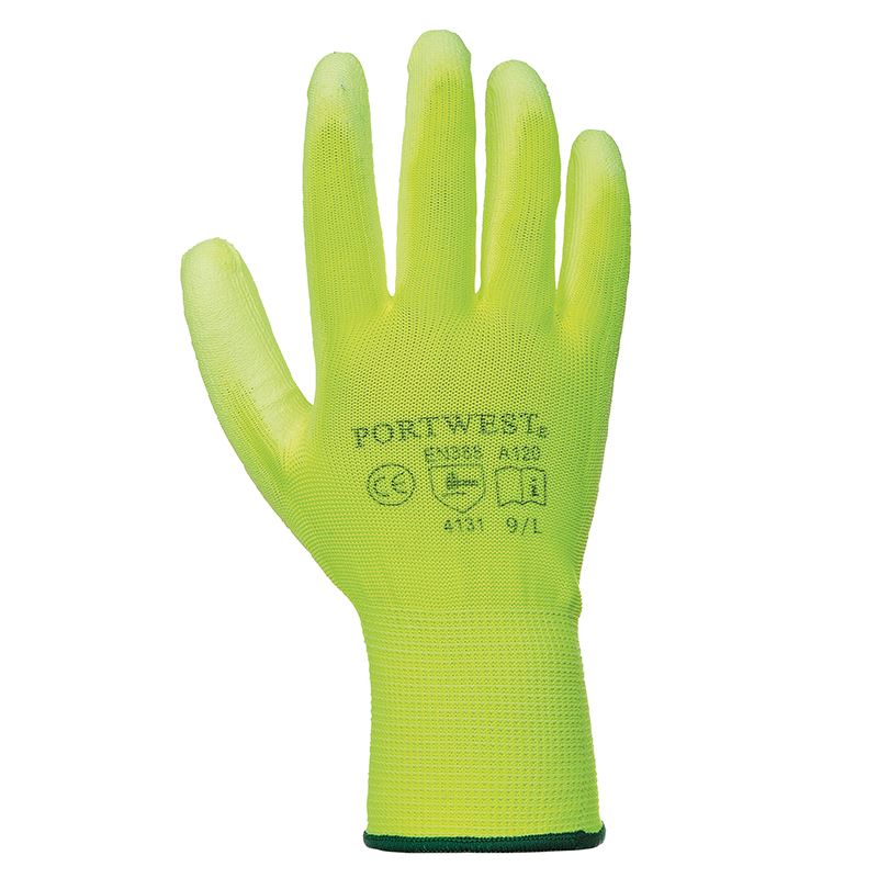 PW081 PU Palm Coated Work Gloves (A120) - Durable & Grip-Enhanced for Construction, Gardening, and Outdoor Activities