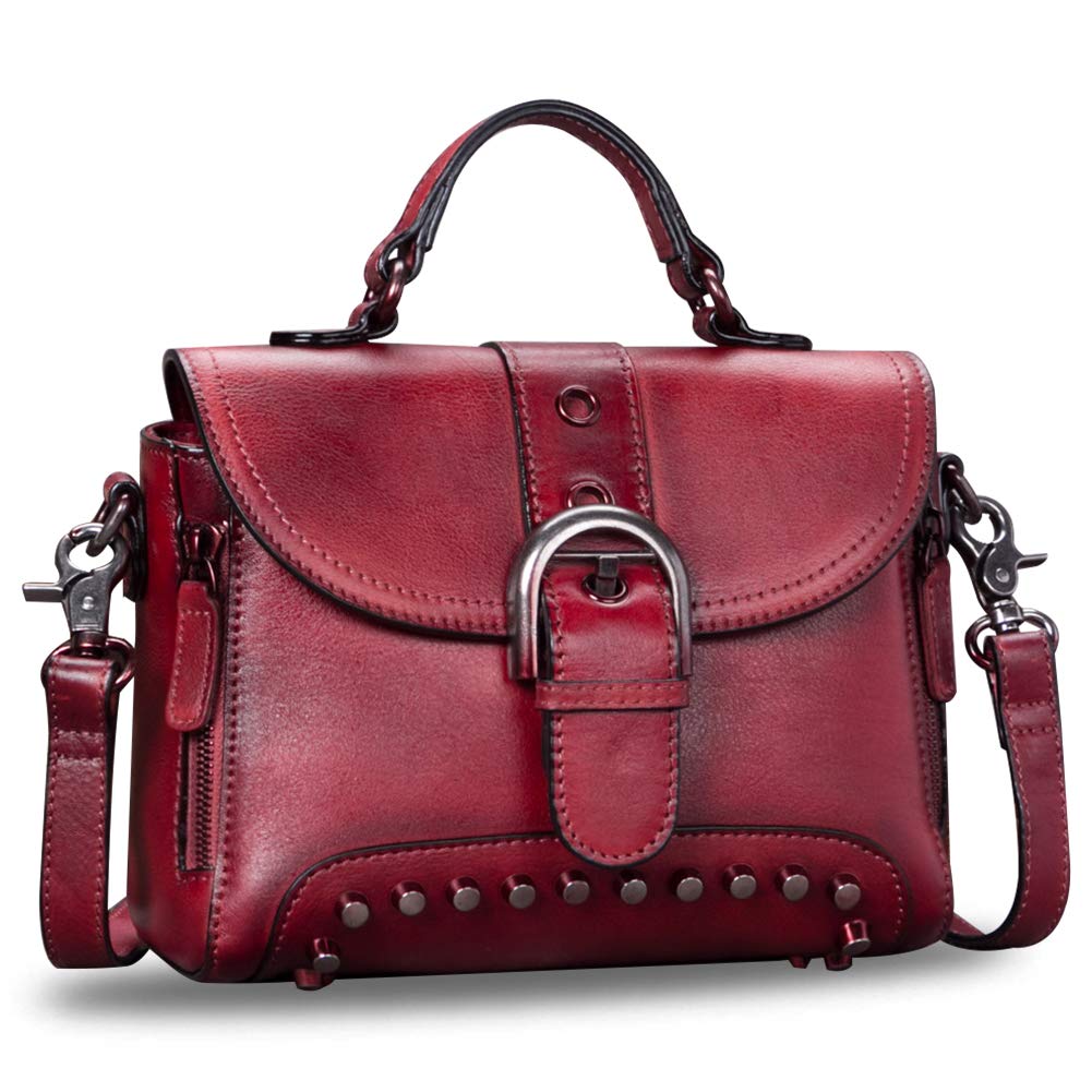 Genuine Leather Small Purses & Handbags for Women - Vintage Real Leather Shoulder Bag, Crossbody Purse & Satchel with Adjustable Strap | Perfect for Everyday Use, Travel & Special Occasions