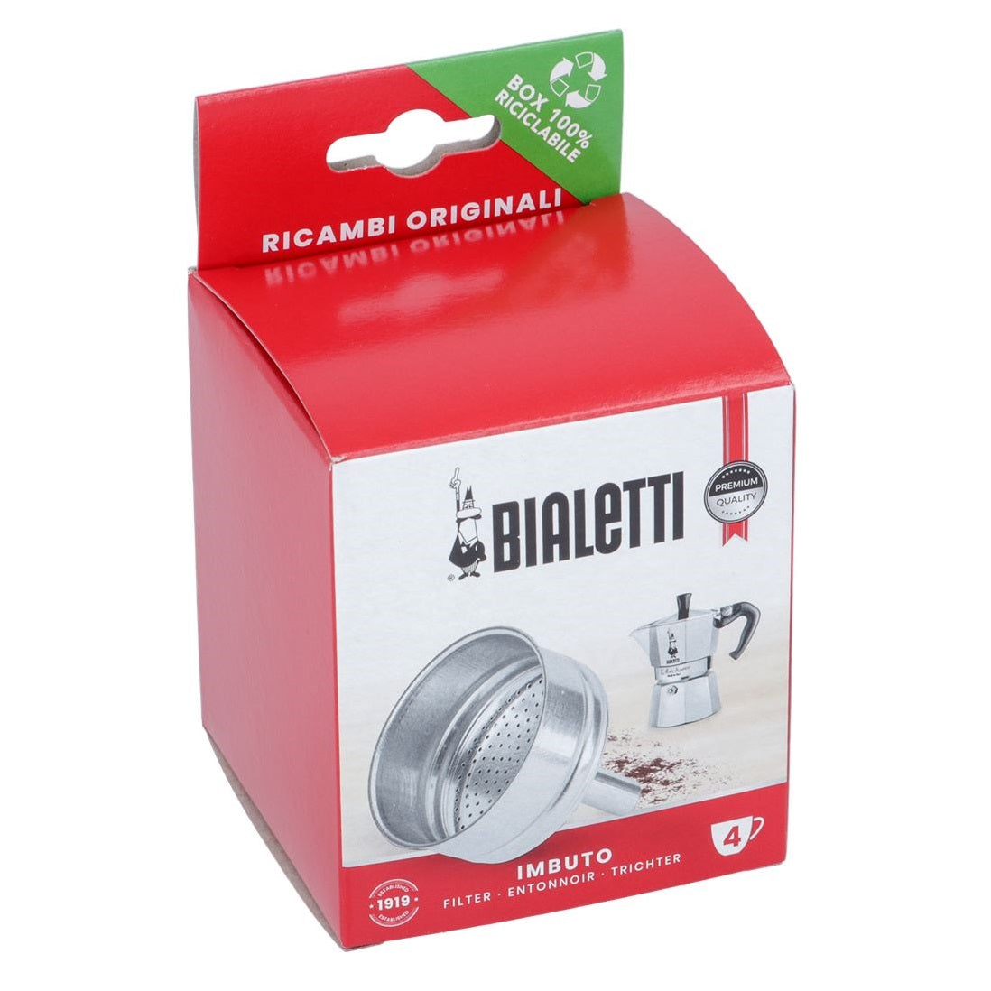 Bialetti Moka Express Replacement Funnel - Original Stovetop Coffee Maker Accessory for Perfect Espresso at Home | Compatible with 1-12 Cup Models