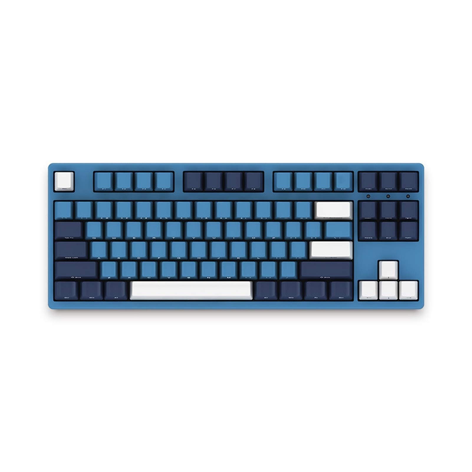 87pcs PBT Keycaps Ocean Star Theme - Durable Mechanical Gaming Keyboard Keycaps for Laptop/PC, Type-C Wired, Blue Axis Body - Perfect for Gaming, Typing & Office Work