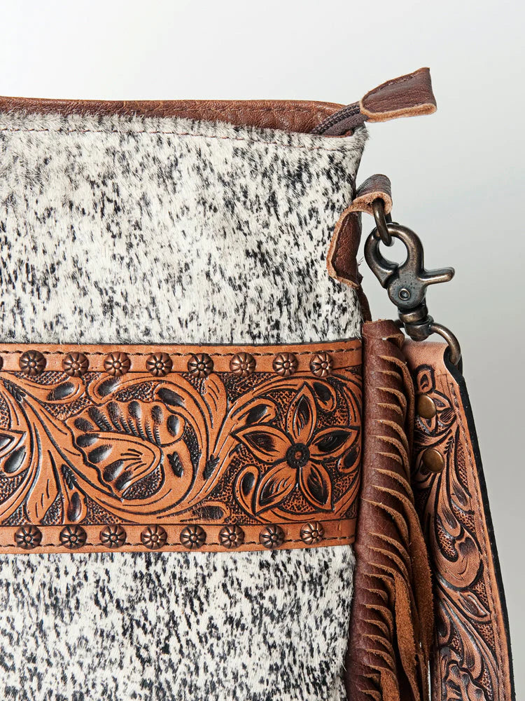 Handcrafted American Darling Genuine Leather Tooled Purse - Stylish Crossbody Bag for Women, Perfect for Daily Use, Travel & Special Occasions
