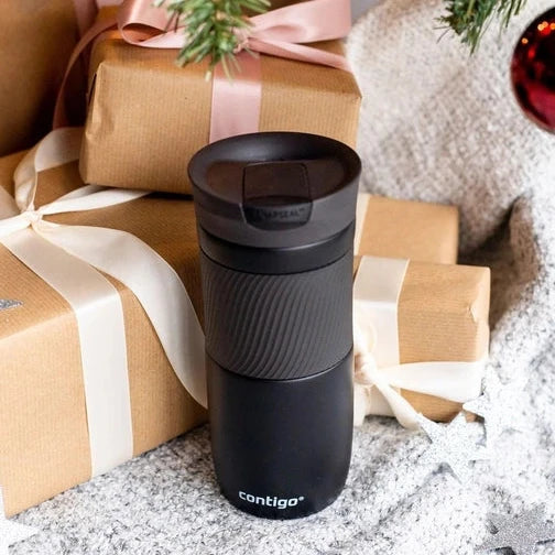 Byron SNAPSEAL 16oz Insulated Travel Mug with Leak-Proof Lid - Stainless Steel Vacuum Flask for Coffee, Tea & Hot/Cold Beverages - Perfect for Commuting, Camping & Office Use