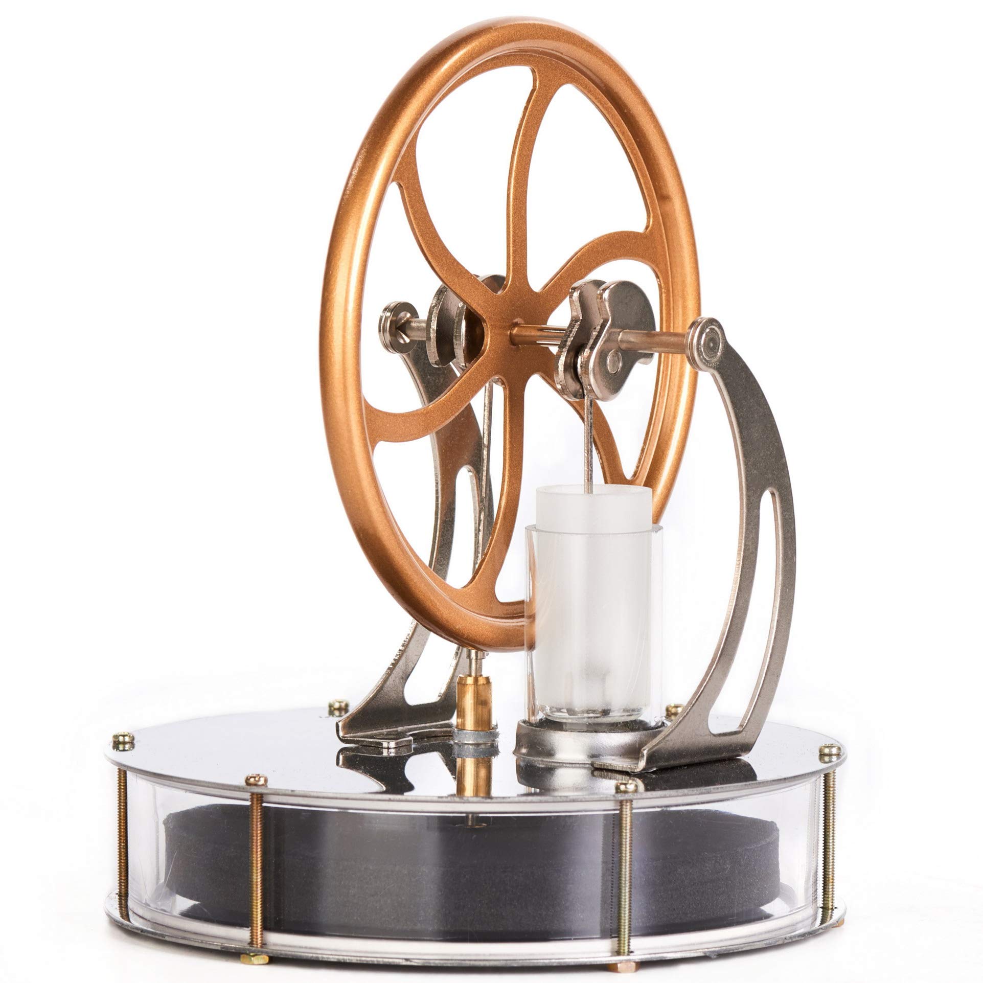 Sunnytech LT001 Low Temperature Stirling Engine Motor Kit - Educational Steam Heat Model for Mechanical Skills & DIY Science Projects - Perfect for Students, Hobbyists & STEM Learning