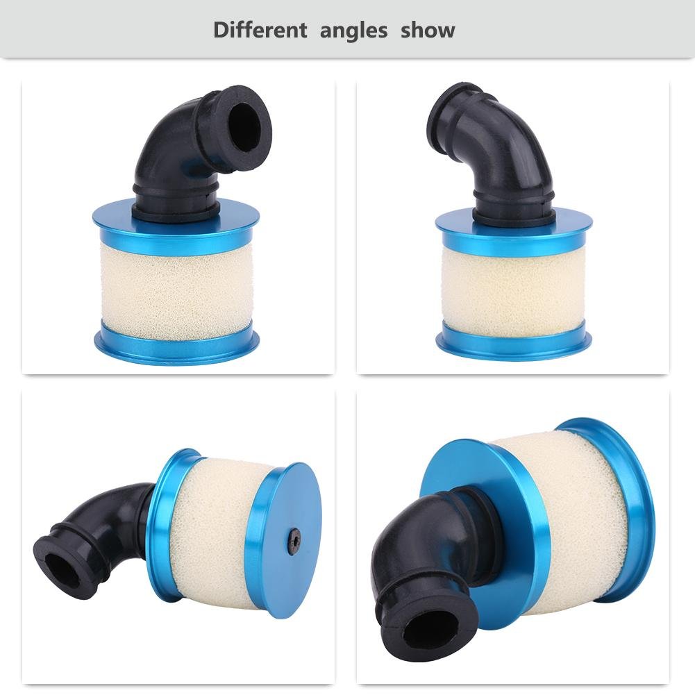1/10 RC Car Air Filter Sponge Open Aluminium Alloy for 94122/188 Car Truck (Blue) - Perfect for Off-Road Racing and Dusty Terrains
