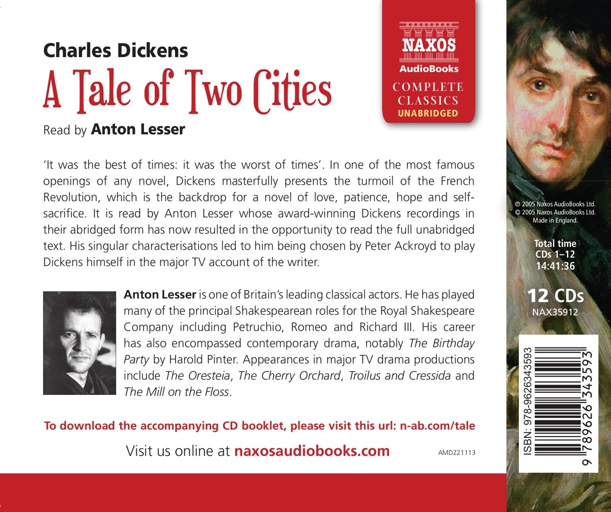 A Tale of Two Cities Audiobook by Naxos - Classic Charles Dickens Novel - Perfect for Commuting, Studying & Relaxation