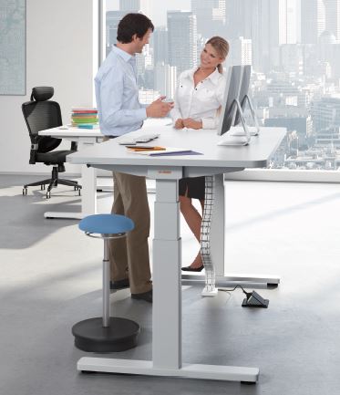 Everest Electric Adjustable Height Sit Stand Desk - Ergonomic Home Office Desk for Work & Study - Perfect for Remote Work, Gaming & Small Spaces