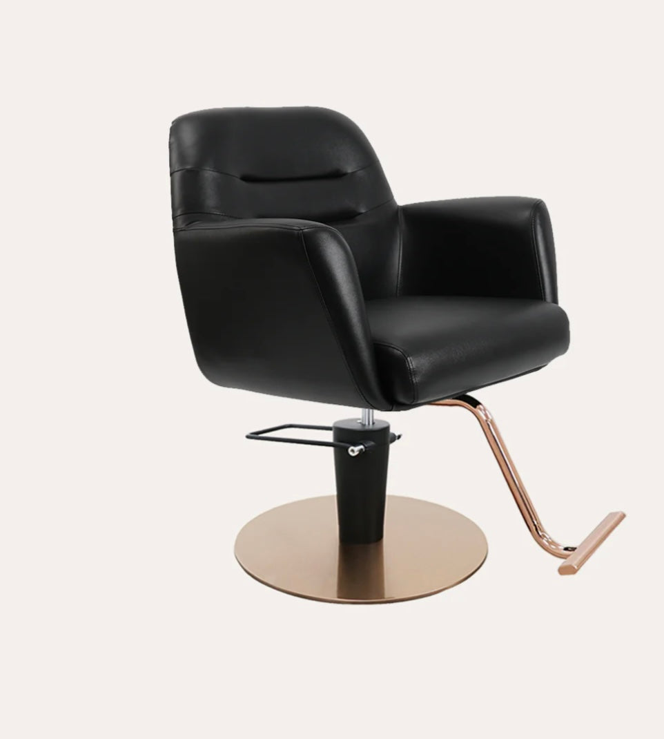 Premium Gemma Salon Chair - Hydraulic Adjustable Styling Chair for Hairdressers & Barbers - Perfect for Salons, Spas & Home Use