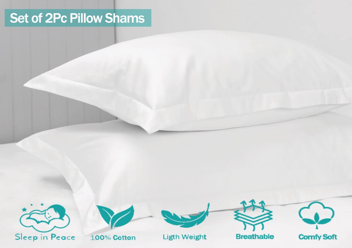 Premium Hotel Style King Size Pillow Shams Set of 2 - 20