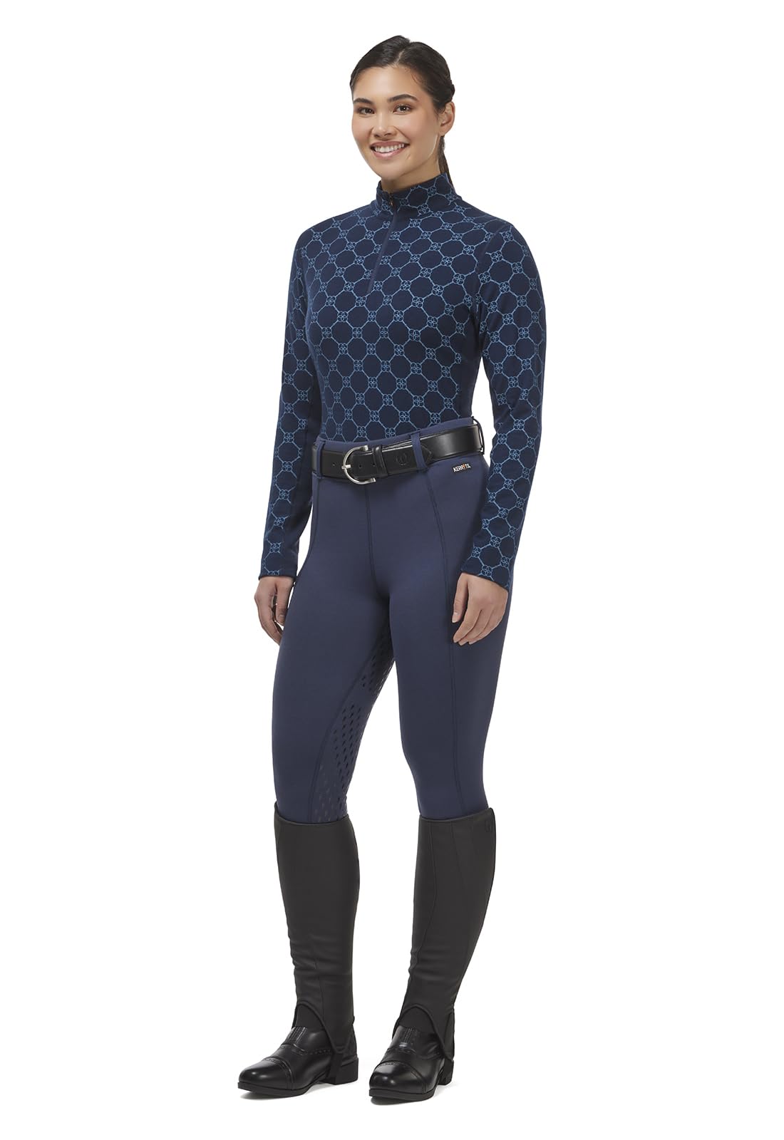 Kerrits Power Stretch Full Seat Tight - Women's Equestrian Riding Pants for Horseback Riding, Training & Competition - Breathable & Flexible Equestrian Breeches