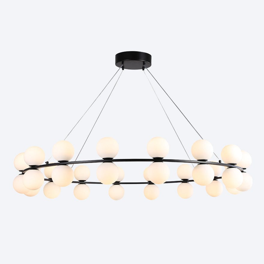 YOSHI RING 32 LED Pendant Light - Modern Ceiling Lighting Fixture for Living Room, Bedroom, Kitchen & Dining Room