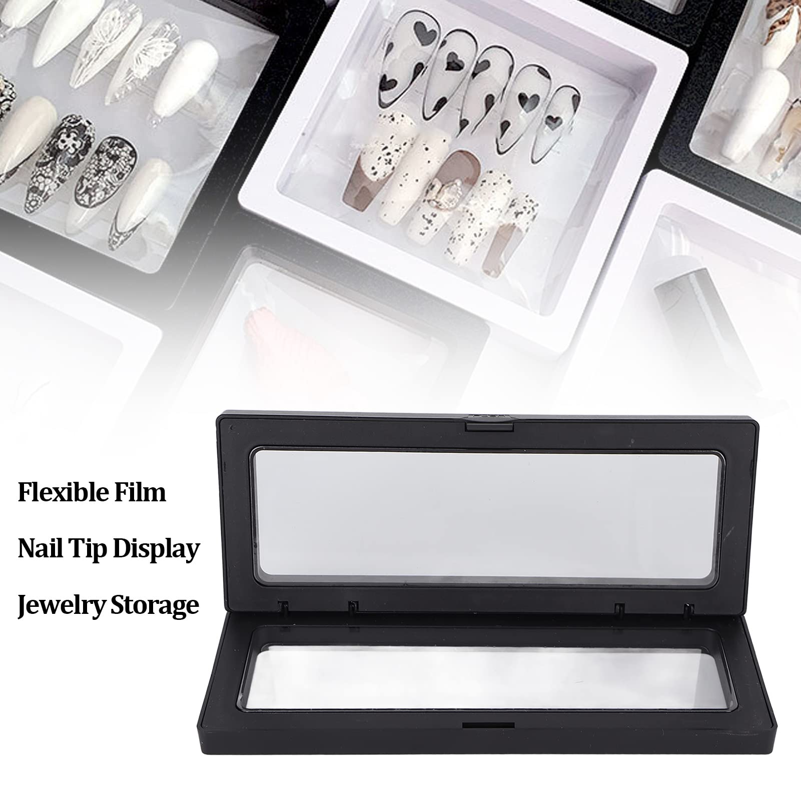 Professional Nail Art Display Box - Stable & Eco-Friendly for Salon Decor