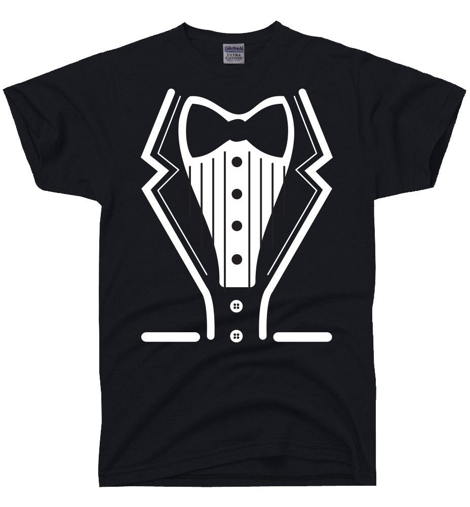 Funny Tuxedo Shirt for Men - Black & White Formal Dress Shirt with Bowtie - Perfect for Halloween, Costume Parties & Themed Events