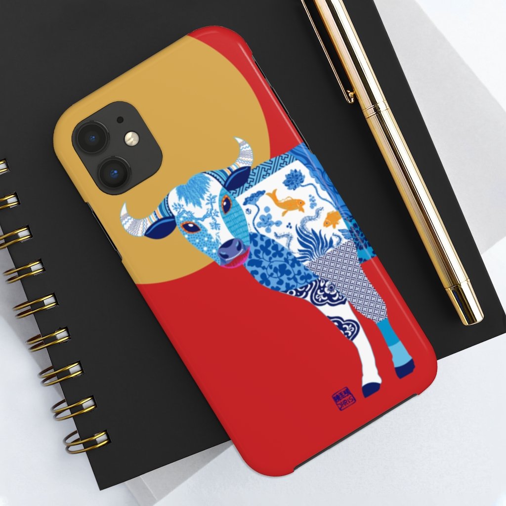 OX Chinese Zodiac Phone Case - Durable & Stylish Cover for iPhone & Samsung - Perfect for Lunar New Year & Zodiac Enthusiasts