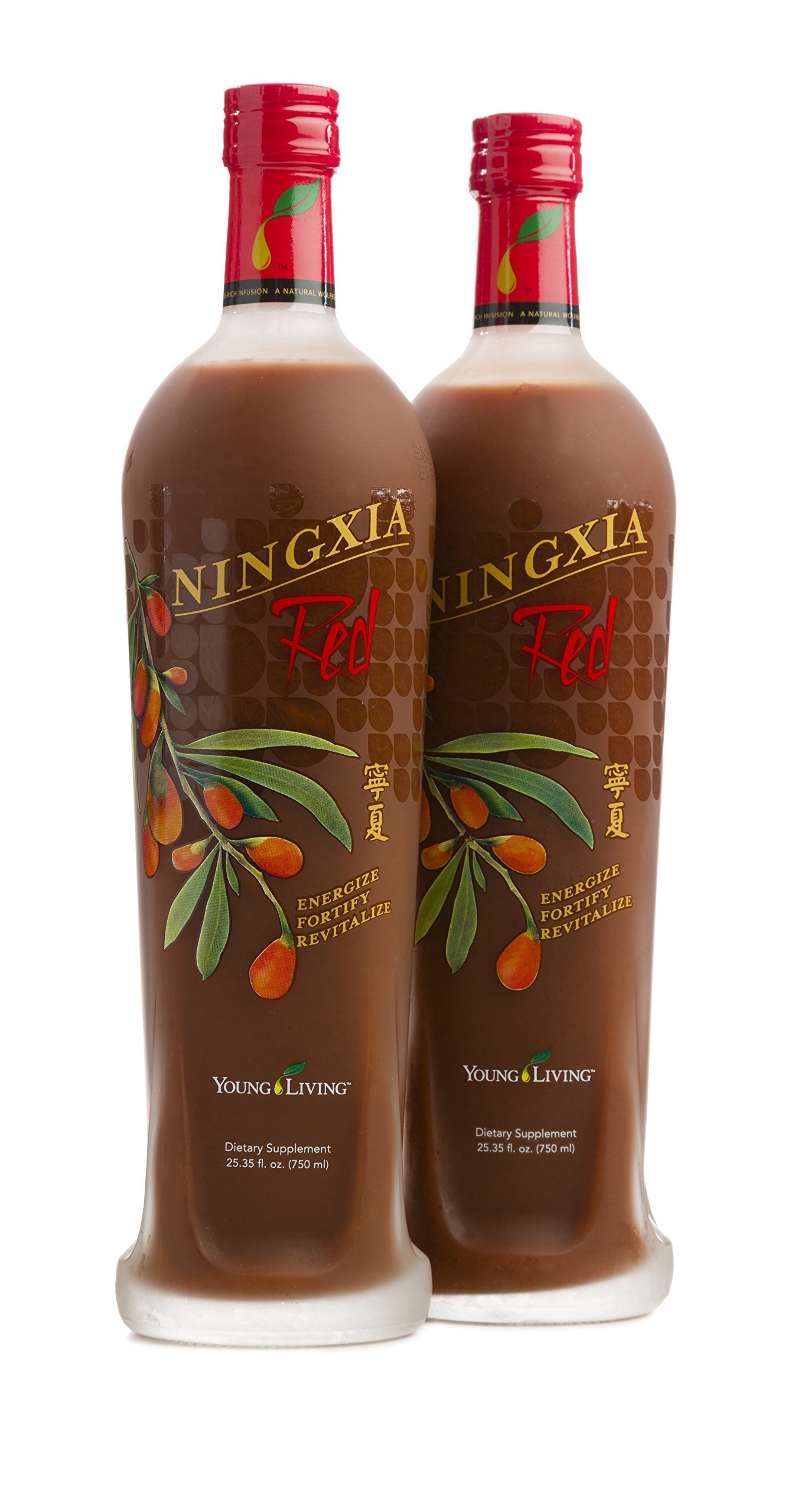 Young Living Ningxia Red Essential Oil - New Formula, 2 Bottles (60ml) - Antioxidant Support, Energy Boost & Immune System Aid for Daily Wellness & Aromatherapy