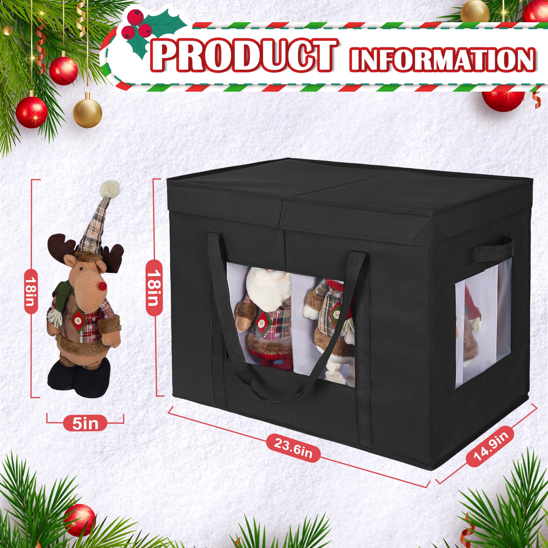 2025 Upgrade Christmas Figurine Storage Box - 24