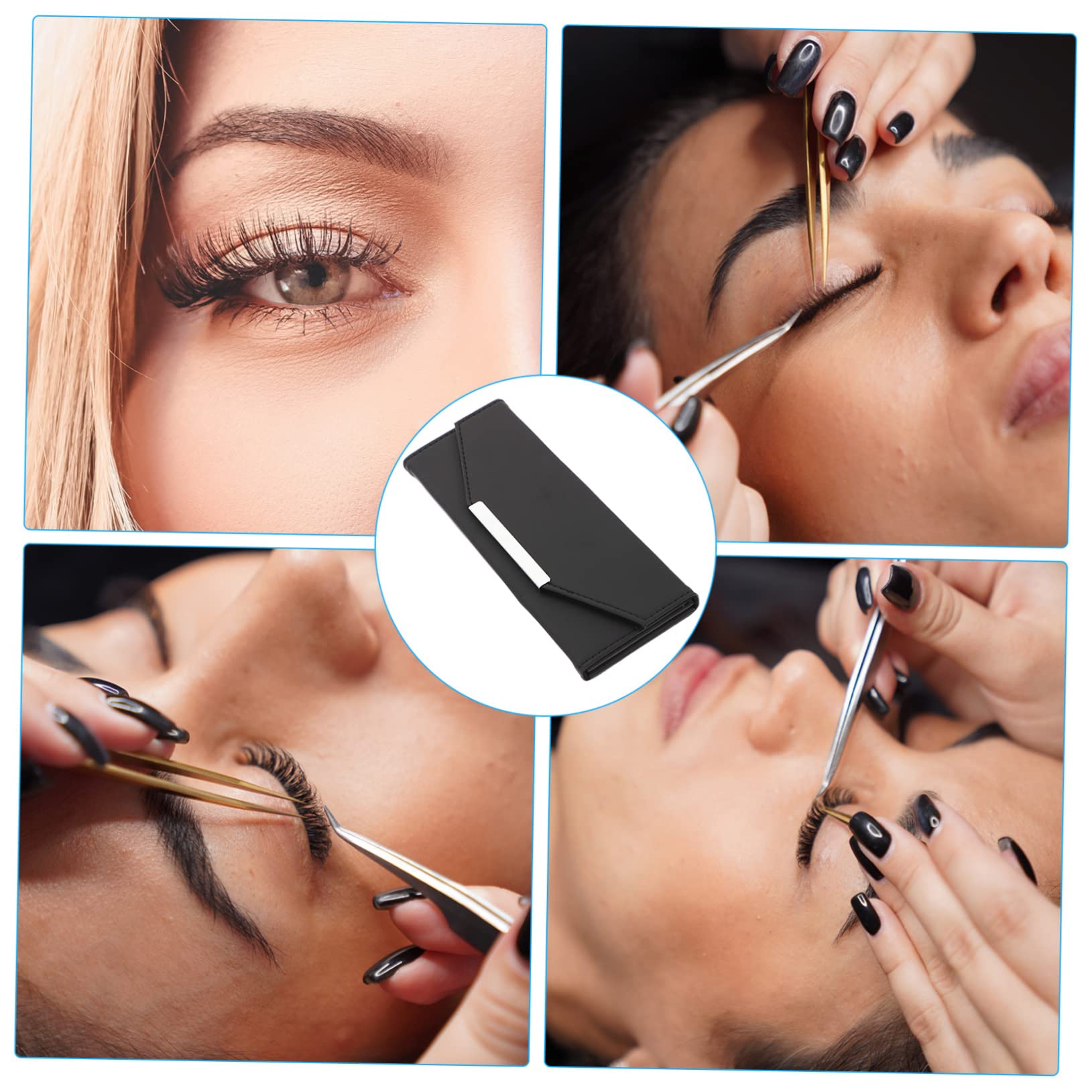 Eyelash Tweezers Storage Case - Makeup Tools Organizer for Salon & Travel