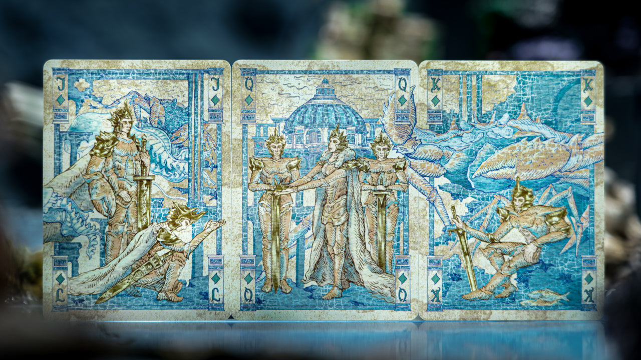 Premium Atlantis Themed Playing Cards - Waterproof & Durable for Poker, Magic Tricks & Card Games | Perfect for Travel, Parties & Casino Nights