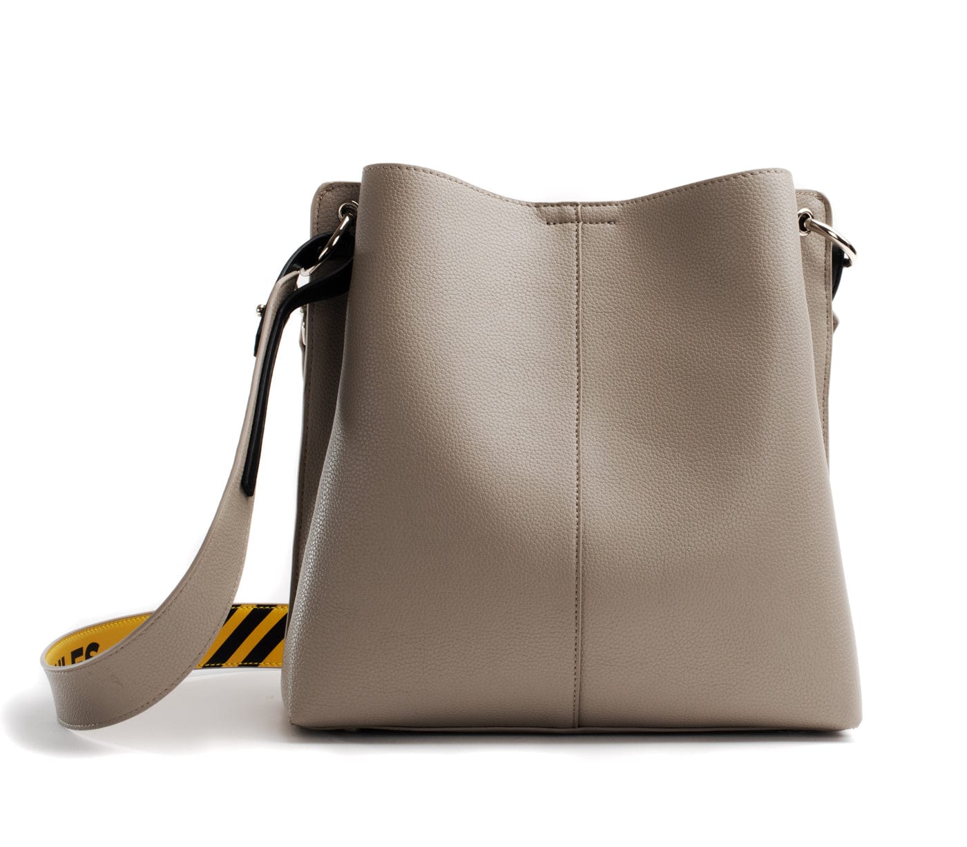 Tabitha Vegan Leather Bucket Bag for Women - Stylish Grey Crossbody Purse for Everyday Use, Work & Travel