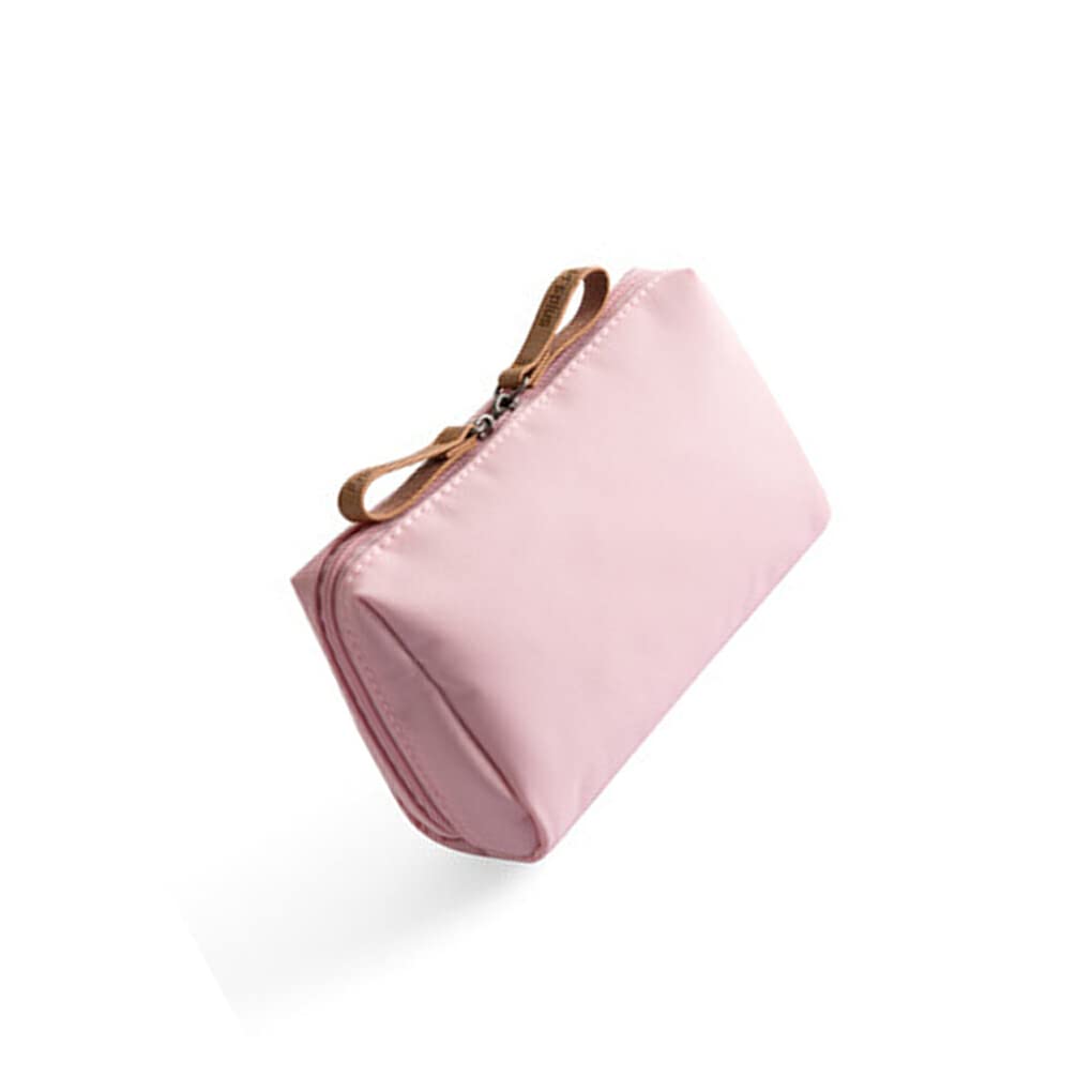 Waterproof Cosmetic Bag for Travel - YUSSEQDD Makeup Case & Toiletry Pouch Organizer, Multifunctional Wash Bag for Women (Light Pink) | Perfect for Airplane Carry-on, Gym Essentials & Daily Beauty Storage