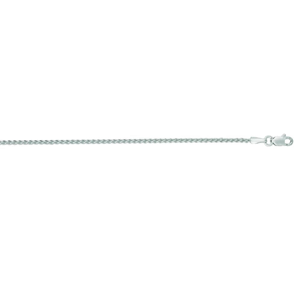 14K Gold 1.5mm Round Wheat Chain Necklace for Women - Dainty Delicate Jewelry Gift for Birthday, Anniversary & Everyday Wear