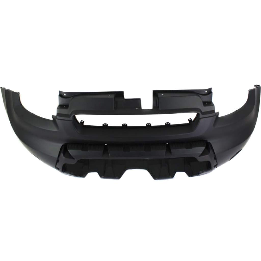 Kia Soul Bumper Cover Replacement 2010-2011 | Front Center Primed 2-Piece Type A (Part# KI1000147/865112K000) | Durable Auto Body Repair for Collision Damage & Vehicle Protection