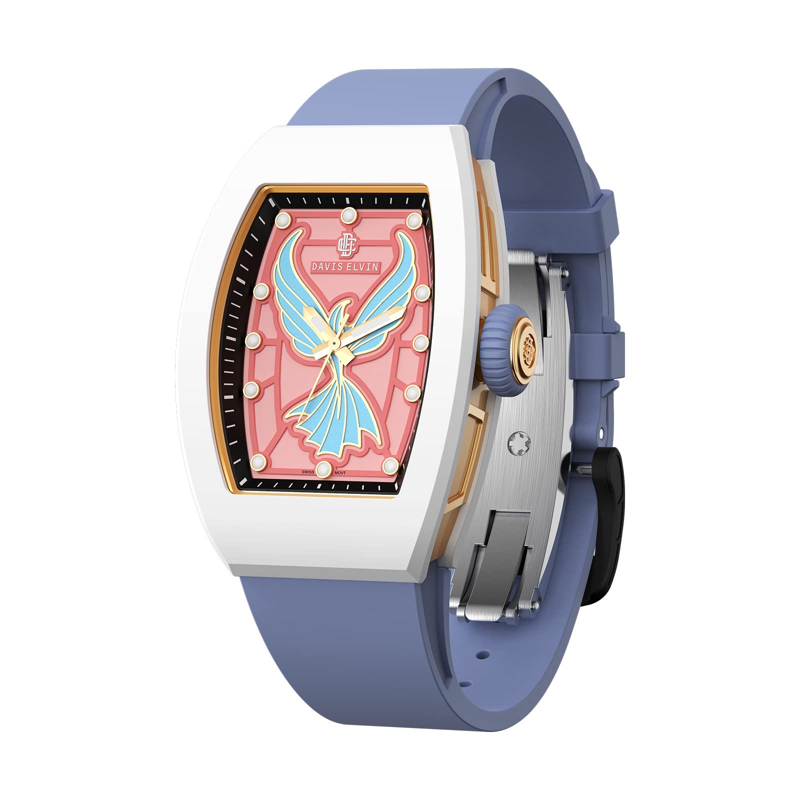 Elegant Ceramic Women's Watch with Swiss Quartz Movement - Tonneau Design Wristwatch for Women | Perfect Birthday Gift & Fashion Accessory for Daily Wear, Office & Special Occasions
