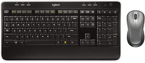 Logitech MK520 Wireless Keyboard and Mouse Combo - Full-Size Ergonomic Keyboard with Long Battery Life, 2.4GHz Secure Connection (Black) for Office, Home, and Gaming Use