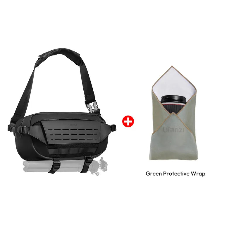 Ulanzi 9L Camera Sling Bag with Tripod Holder B122 - Waterproof DSLR Shoulder Bag for Photographers | Perfect for Travel, Hiking & Outdoor Photography