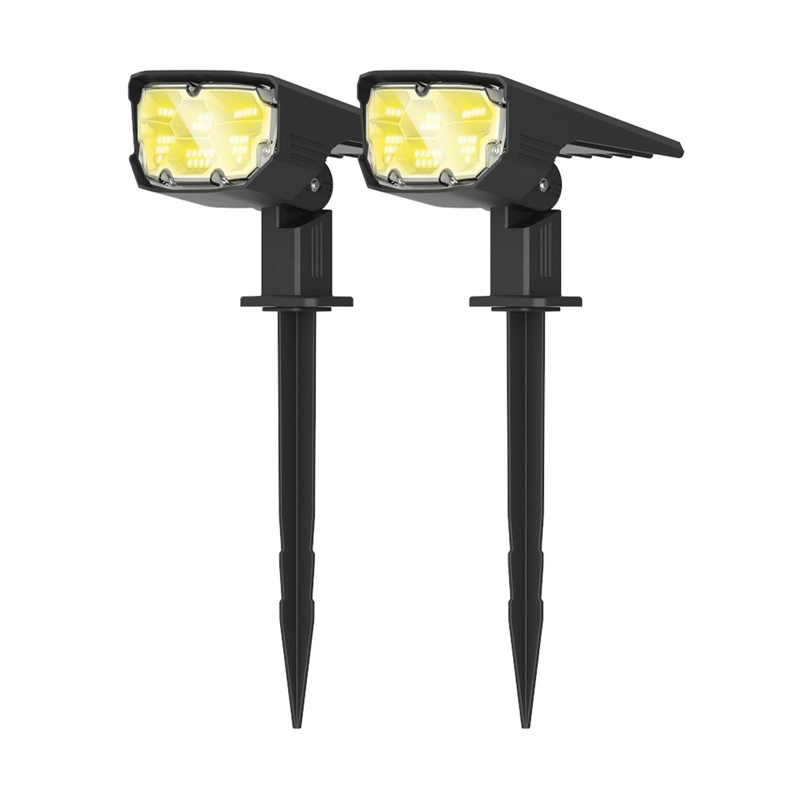 **FlashBiu 43LED Solar Outdoor Garden Lights - Waterproof IPX7, Wireless Brightest Motion Sensor Solar Spotlight with Stakes for Yard, Lawn, Porch, Wall & Landscape - Perfect for Home Security & Pathway Lighting**