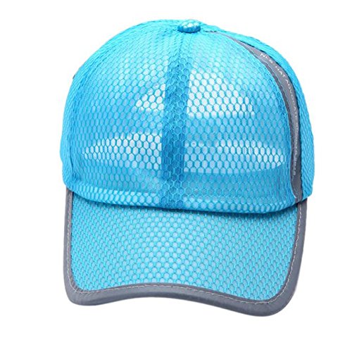 Breathable Mesh Baseball Cap for Women & Men – Summer Sport Hat by Famous Stars and Straps – Fitted Sky Blue Design – Perfect for Running, Hiking, and Outdoor Activities