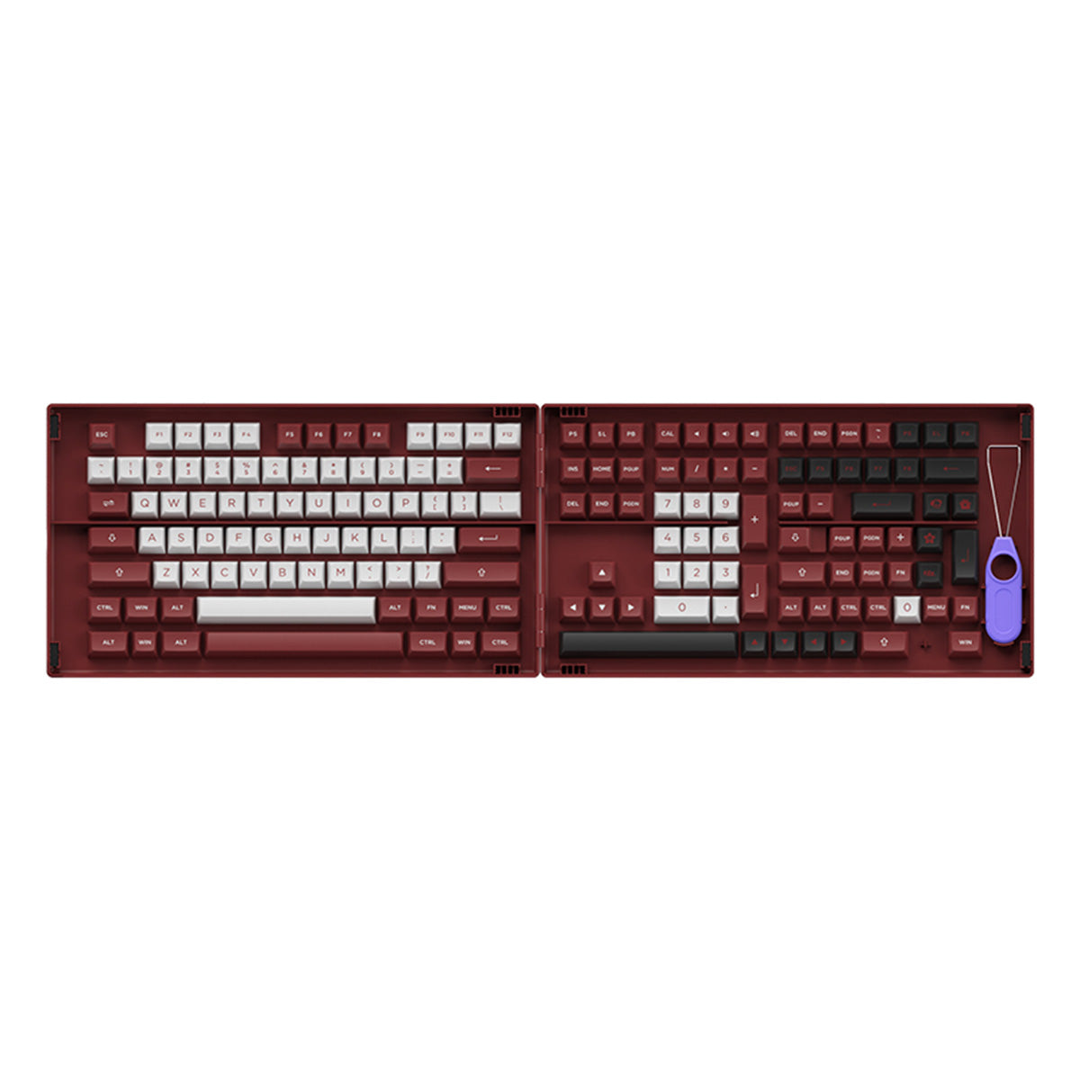 Akko Chicago Fullset PBT Doubleshot ASA Profile 158-Piece Keycaps - Perfect for Mechanical Keyboards, Gaming & Typing