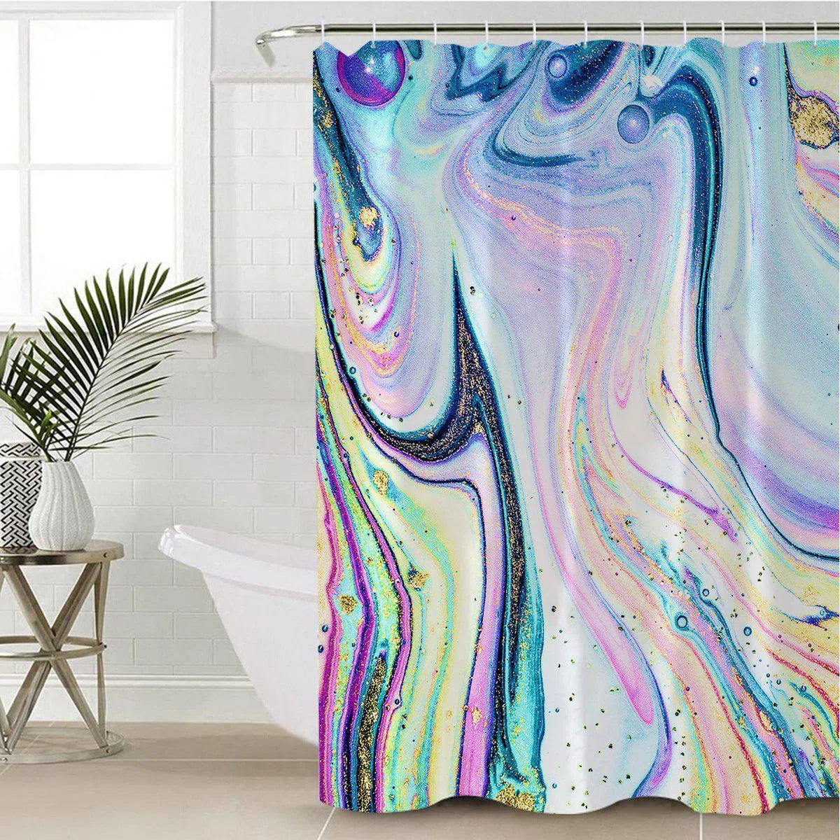 Stylish Maya Bay Tropical Beach Shower Curtain - Waterproof Bathroom Decor for Coastal & Nautical Theme - Perfect for Beach House, Bathroom Renovation & Vacation Vibes