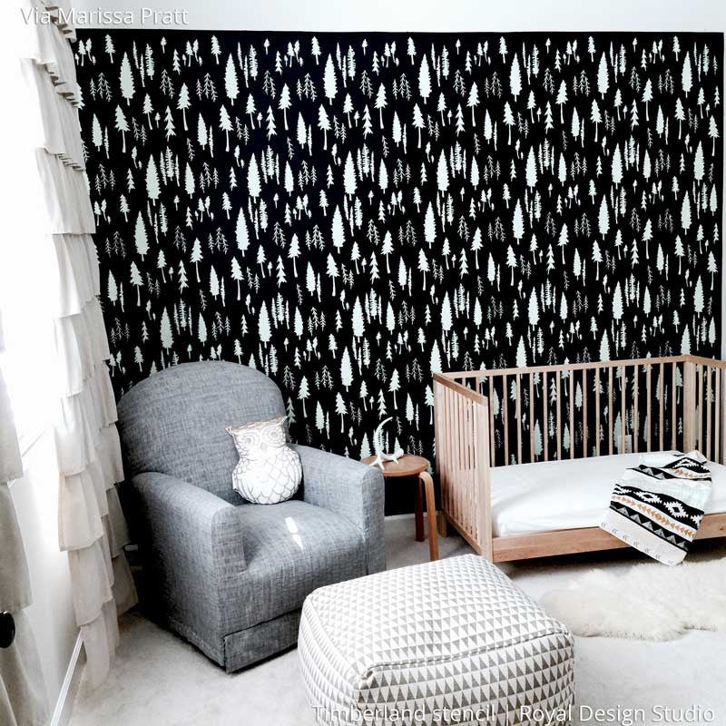 Timberland Bonnie Christine Wall Stencil - DIY Home Decor, Reusable Painting Template for Walls, Furniture & Crafts - Perfect for Bedroom, Nursery, Living Room Makeovers