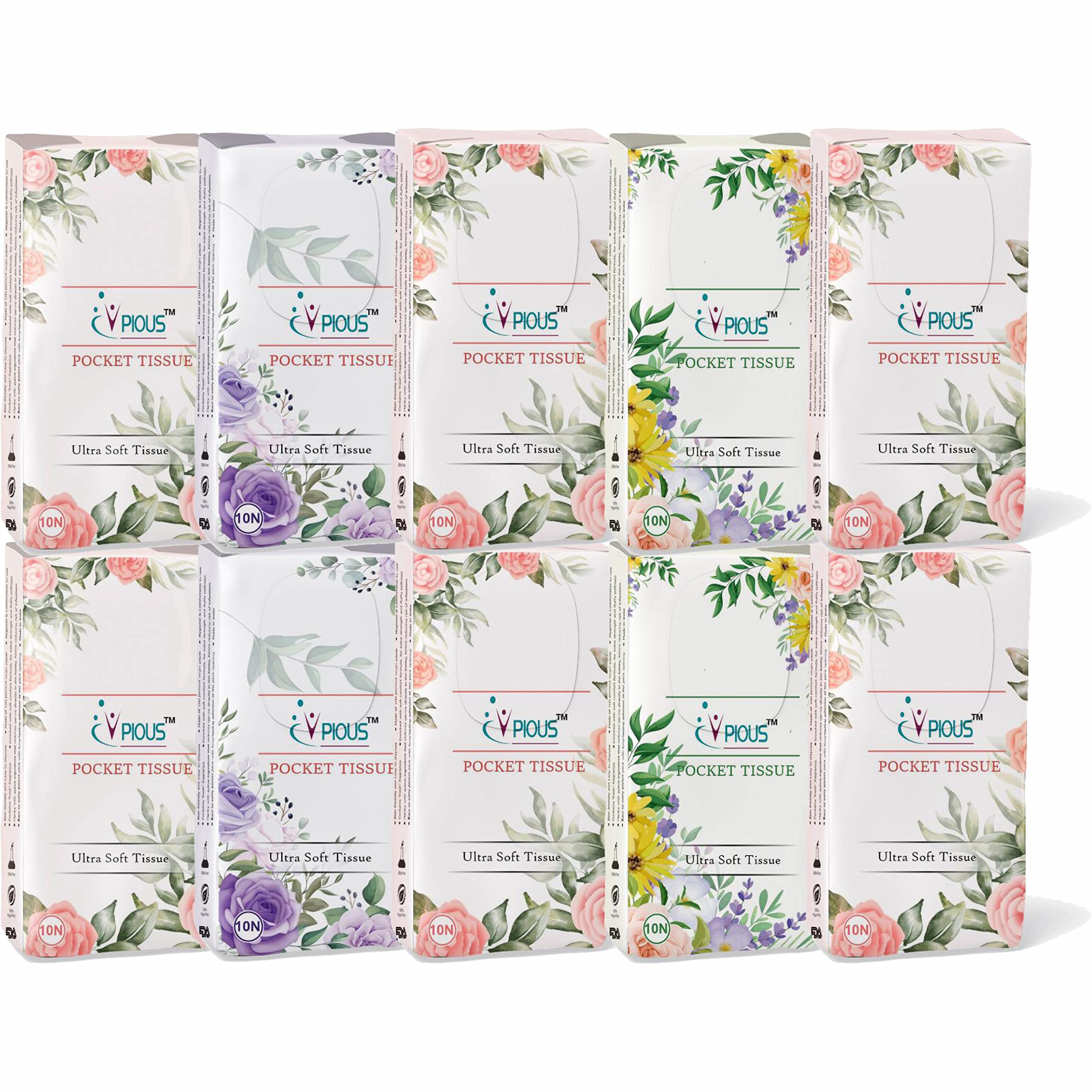 Premium Pocket Hankies & Tissues - 20x20 cm Soft Cotton Handkerchiefs - 10-Pack for Everyday Carry - Perfect for Gentlemen's Suits, Weddings & Formal Events