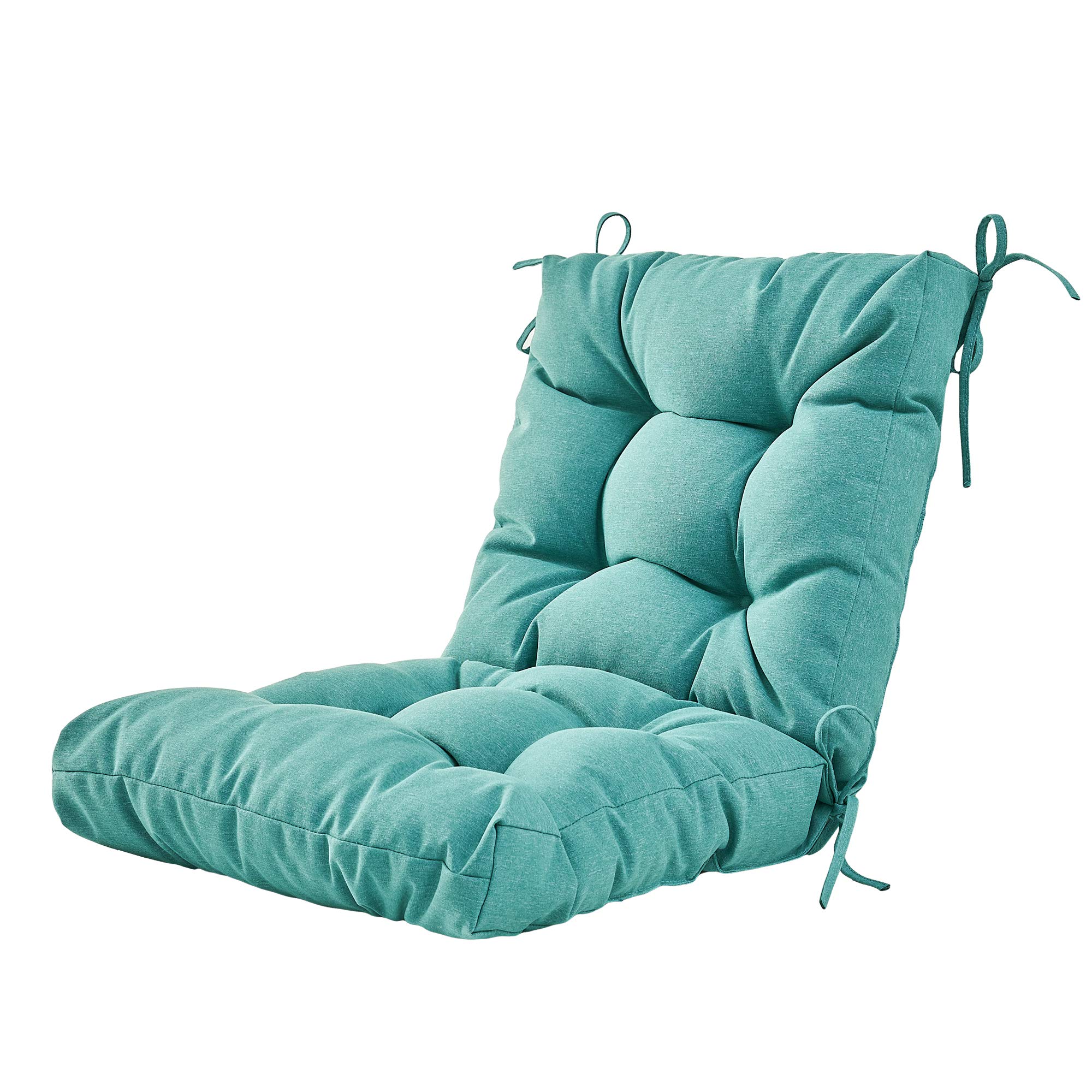 ARTPLAN All-Weather Outdoor Chair Cushions - Waterproof Patio Seat & Back Cushions with Tufted Design for Wicker Furniture - Perfect for Garden, Deck, Poolside & Outdoor Relaxation