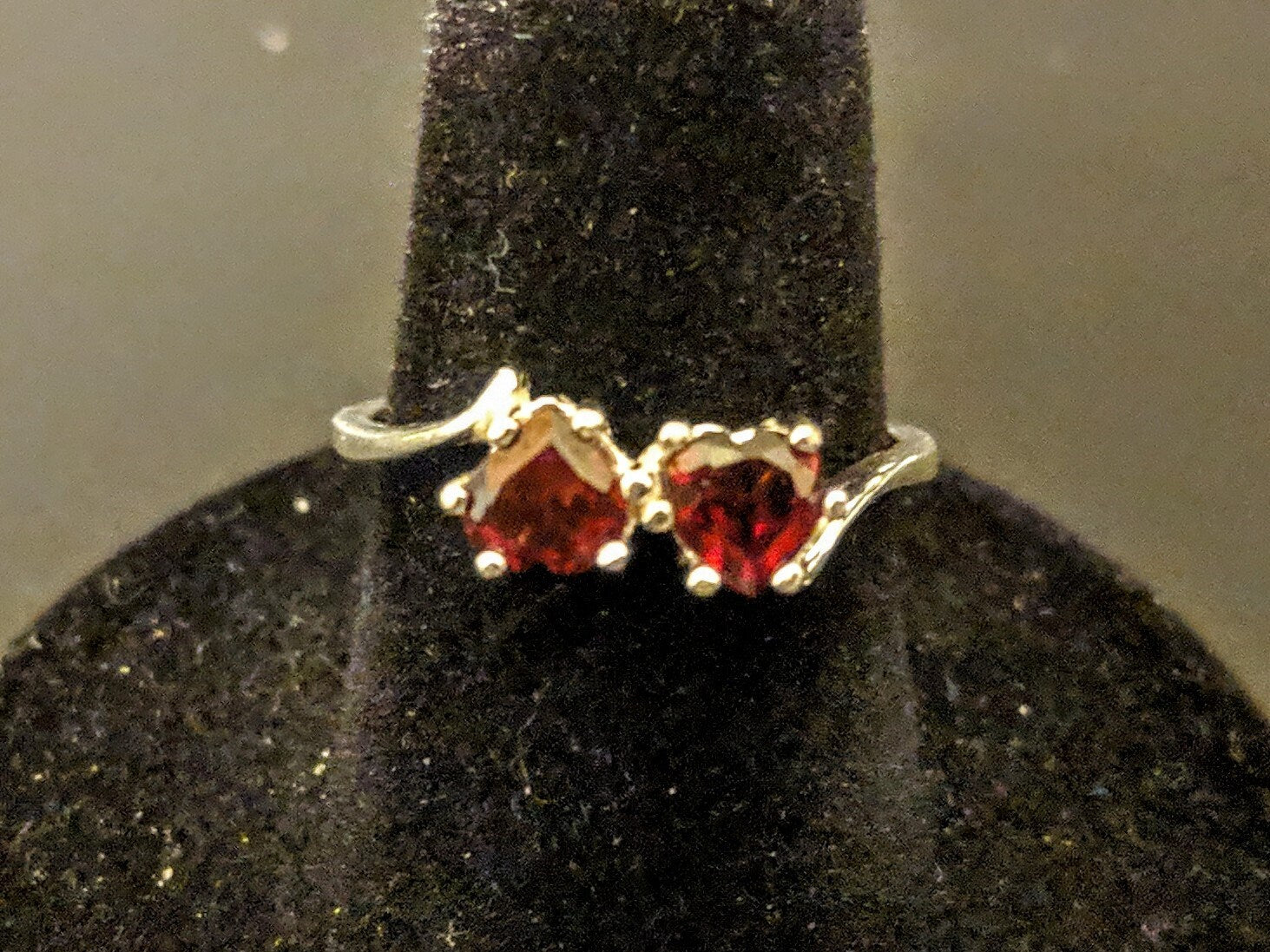 Double Heart Cut Natural Gemstone Sterling Silver Ring - Citrine, Garnet, Peridot, Topaz, Amethyst | Birthstone Jewelry, Romantic Gift for Her | Perfect for Valentine's Day, Anniversary & Special Occasions