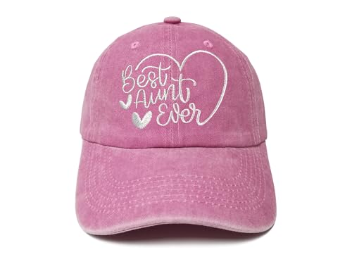 Best Aunt Ever Heart (Washed Pink)