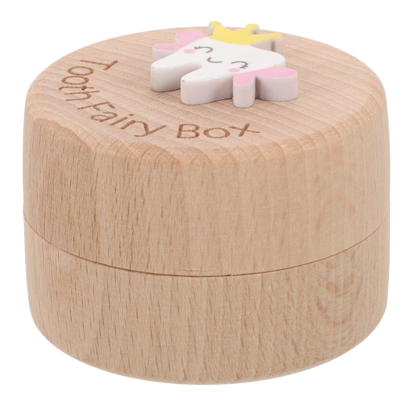 MOBUTOFU Wooden Baby Tooth Keepsake Box - Children's Tooth Holder Organizer with Fetal Hair Storage - Perfect for First Tooth, Lost Teeth & Newborn Hair Souvenirs (Baby Shower Gift & Memory Box)