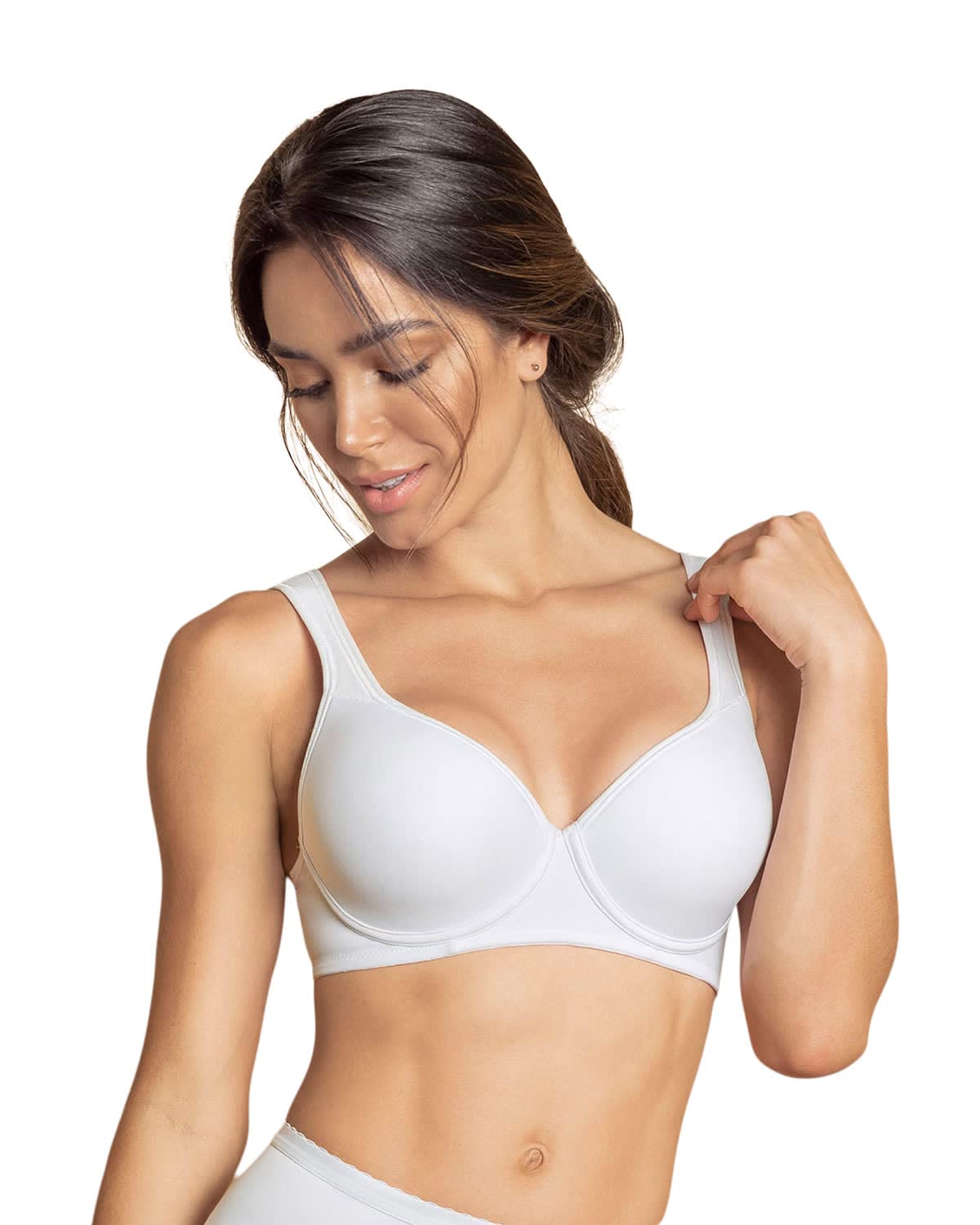 Leonisa High Coverage Underwire Triangle Cup Comfort Bra for Women - Perfect for Everyday Wear, Workouts, and Lounge