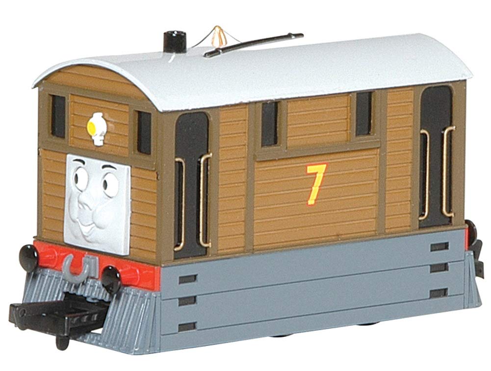 Bachmann Trains Thomas & Friends Toby The Tram Engine Toy with Moving Eyes - Perfect for Kids' Train Sets & Collectible Display
