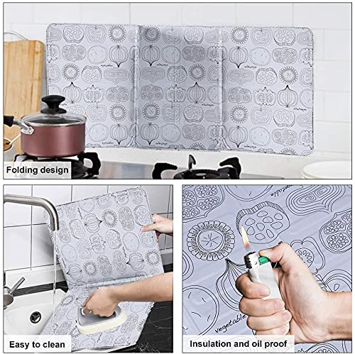 Yosoo Anti-Splatter Guard for Kitchen - Durable Frying Pan Oil Splash Screen Cover, Prevents Oil Spills for Safer Cooking, Ideal for Frying, Sautéing, and Roasting Vegetables
