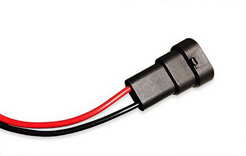 2-Pack LED Fog Light Conversion Wiring Harness Adapter for 2007-2009 Jeep Wrangler JK - Waterproof Connector Plug & Play Installation (Perfect for Off-Roading & Night Driving)