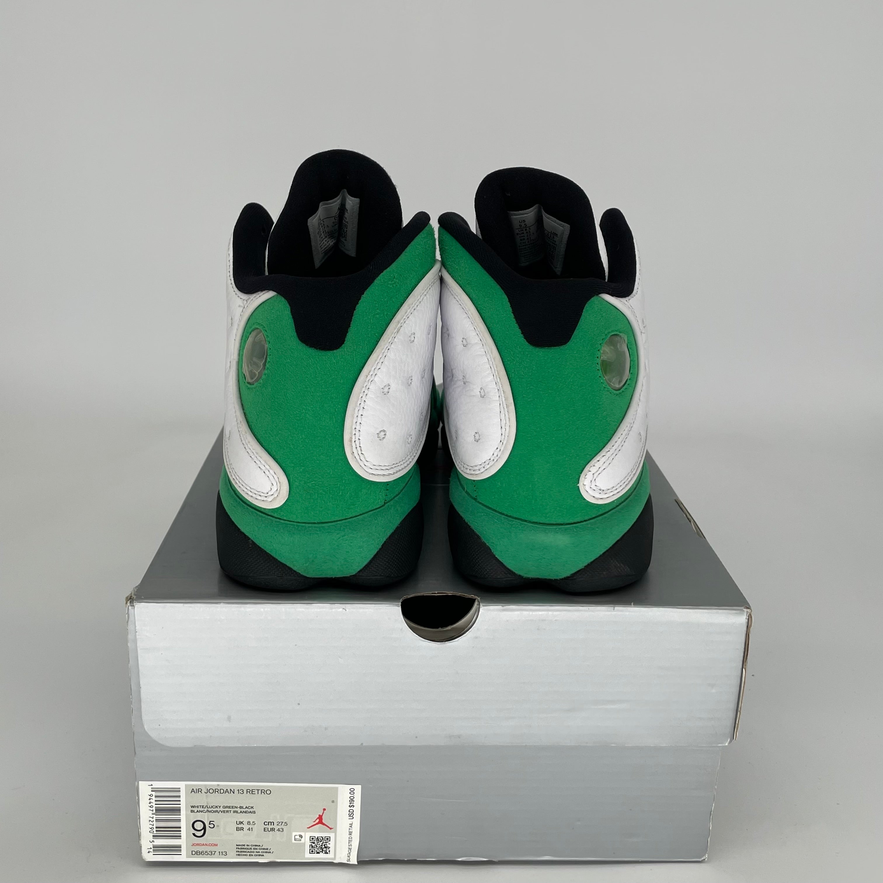 AIR JORDAN 13 LUCKY GREEN Men's Basketball Shoes Size 9.5 - Style 414571-113 | Retro Sneakers for Sports, Streetwear & Casual Outfits