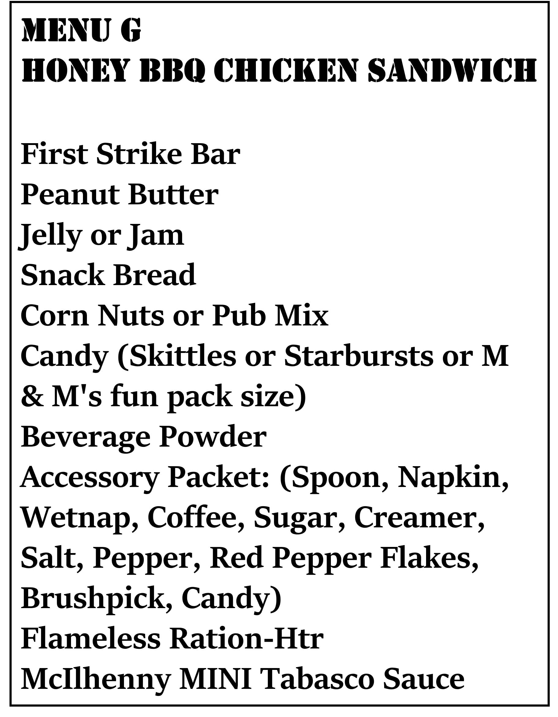Zombie MRE - Honey BBQ Chicken Ready-to-Eat Survival Food | Emergency Preparedness, Camping & Outdoor Adventures | Long Shelf Life Meal Replacement