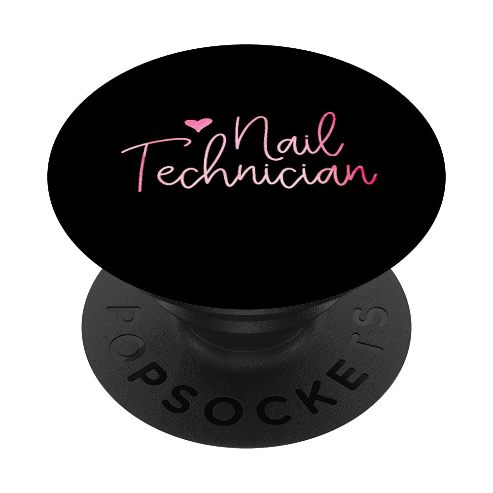 Cute Nail Technician PopSockets Swappable PopGrip - Perfect Gift for Nail Artists & Beauty Lovers - Use on Phone, Tablet, or Laptop for Secure Grip