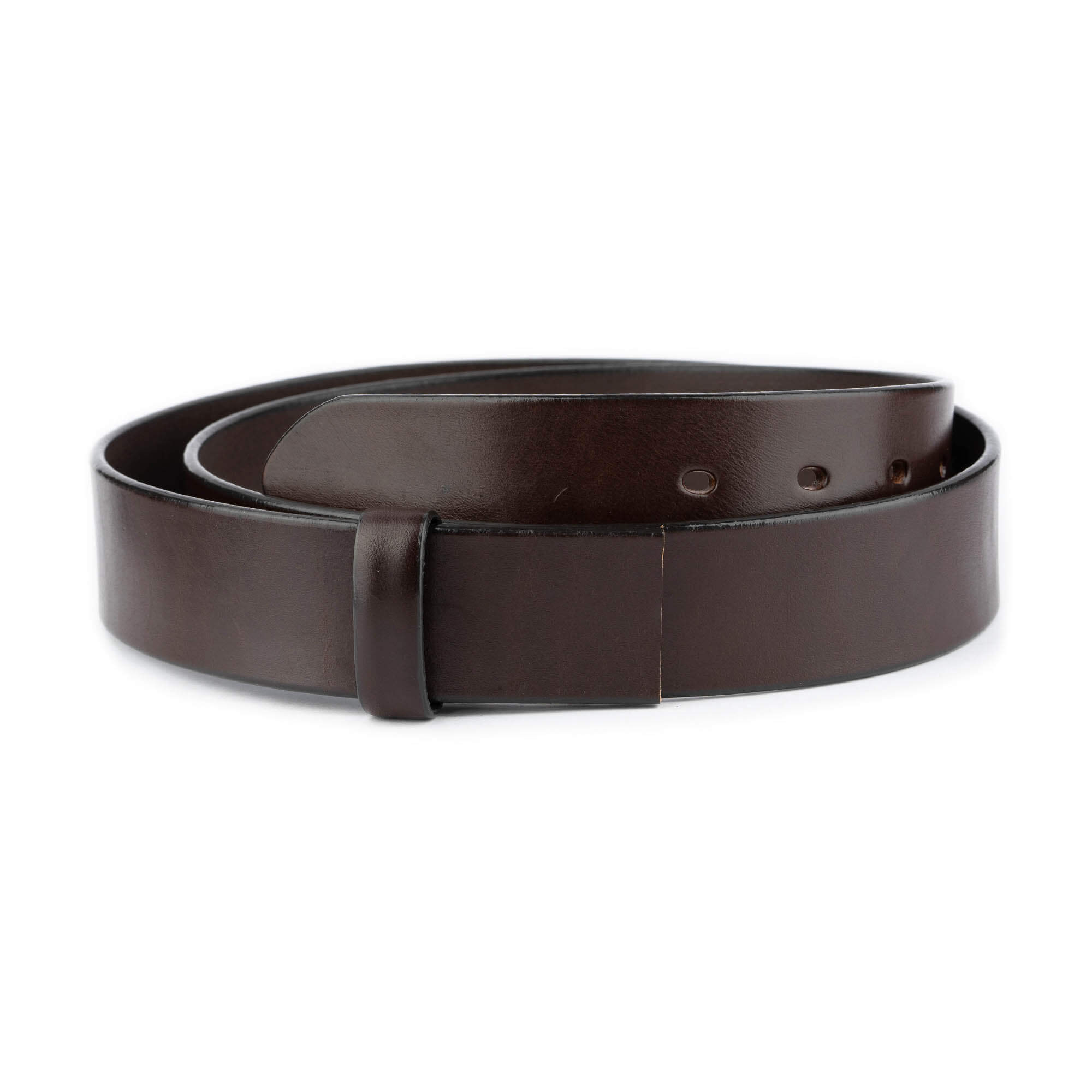 Premium 4.0cm Dark Brown Genuine Leather Belt Strap for Versace Buckles Replacement - High Quality Men's Dress Belt for Business & Formal Occasions