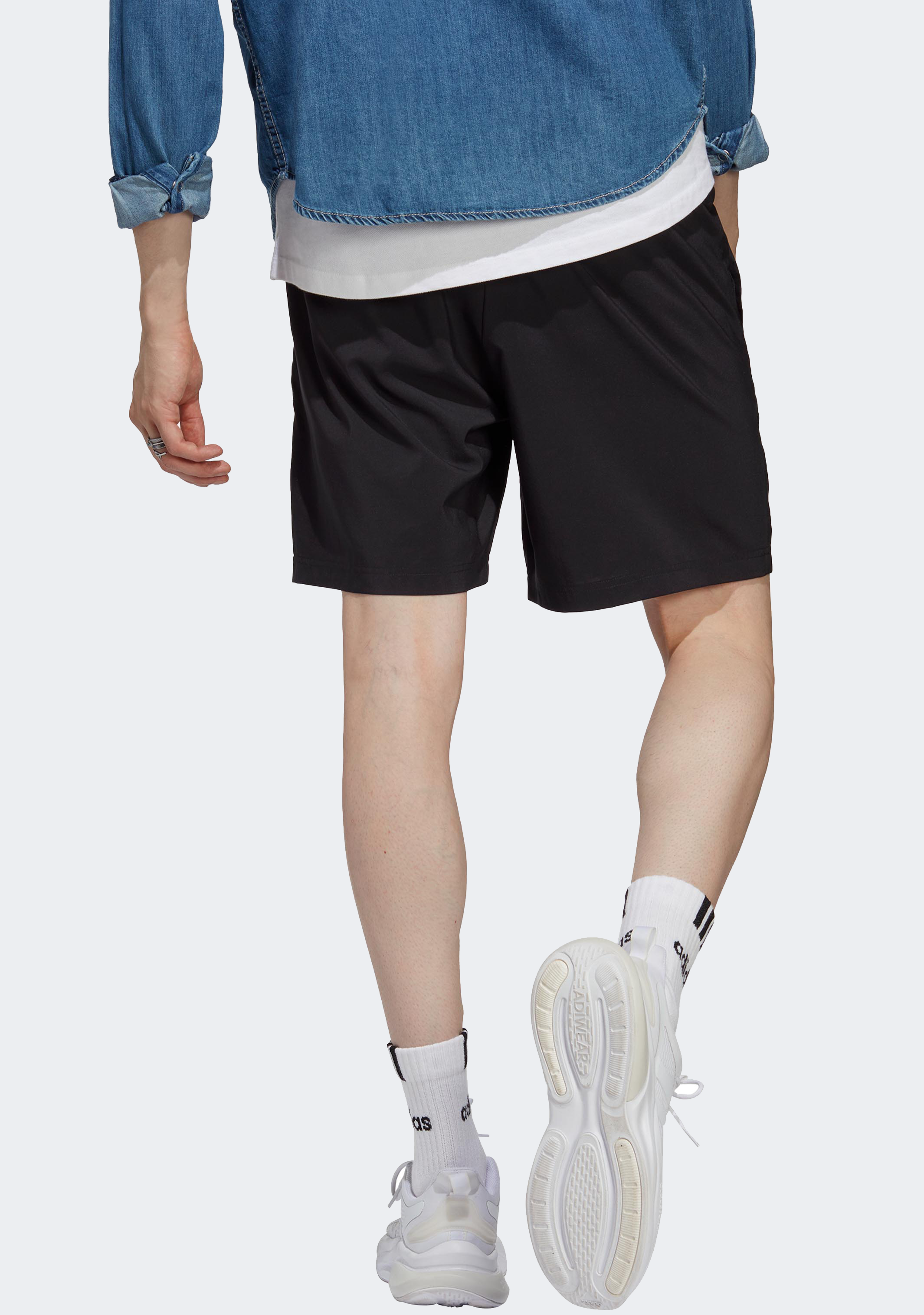 Adidas Men's Aeroready Essentials Chelsea Small Logo Shorts - Breathable Quick-Dry Athletic Shorts for Running, Gym & Casual Wear